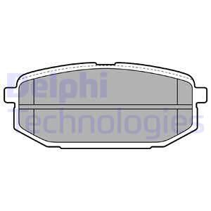 DELPHI Комплект тормозных колодок, дисковый тормоз LP2088