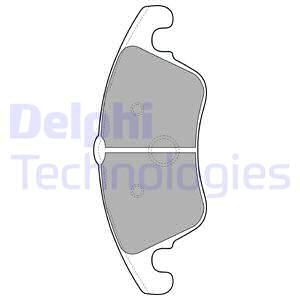 DELPHI Комплект тормозных колодок, дисковый тормоз LP2099