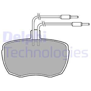 DELPHI Комплект тормозных колодок, дисковый тормоз LP213