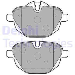 DELPHI Комплект тормозных колодок, дисковый тормоз LP2162