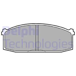 DELPHI Комплект тормозных колодок, дисковый тормоз LP219