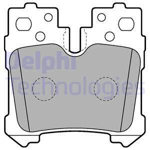 DELPHI Комплект тормозных колодок, дисковый тормоз LP2214