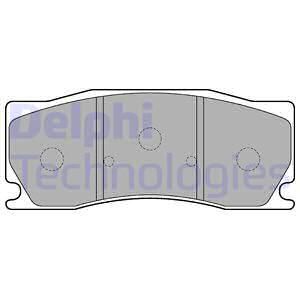 DELPHI Комплект тормозных колодок, дисковый тормоз LP2216