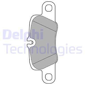 DELPHI Комплект тормозных колодок, дисковый тормоз LP2237