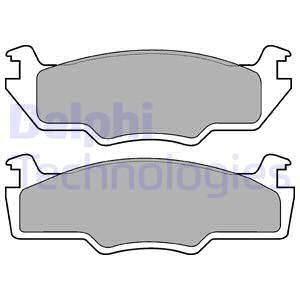 DELPHI Комплект тормозных колодок, дисковый тормоз LP225