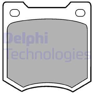 DELPHI Комплект тормозных колодок, дисковый тормоз LP23