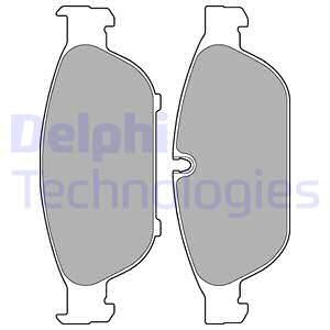 DELPHI Комплект тормозных колодок, дисковый тормоз LP2301