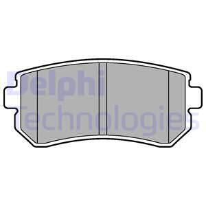 DELPHI Комплект тормозных колодок, дисковый тормоз LP2303