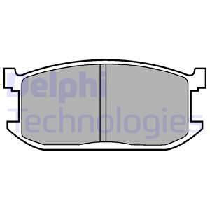 DELPHI Комплект тормозных колодок, дисковый тормоз LP234