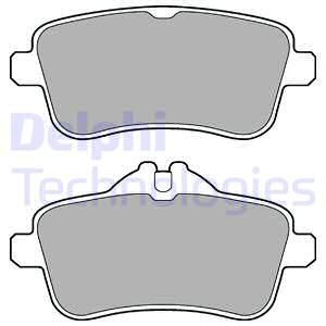 DELPHI Комплект тормозных колодок, дисковый тормоз LP2443