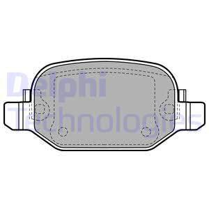 DELPHI Комплект тормозных колодок, дисковый тормоз LP2475