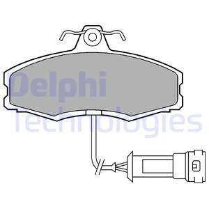DELPHI Комплект тормозных колодок, дисковый тормоз LP249