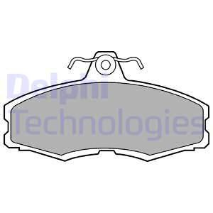 DELPHI Комплект тормозных колодок, дисковый тормоз LP250