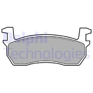 DELPHI Комплект тормозных колодок, дисковый тормоз LP259