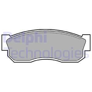 DELPHI Комплект тормозных колодок, дисковый тормоз LP261