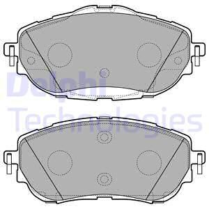 DELPHI Комплект тормозных колодок, дисковый тормоз LP2691
