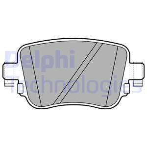 DELPHI Комплект тормозных колодок, дисковый тормоз LP2709