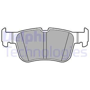 DELPHI Комплект тормозных колодок, дисковый тормоз LP3151