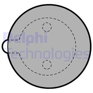 DELPHI Bremžu uzliku kompl., Disku stāvbremze LP345