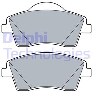 DELPHI Комплект тормозных колодок, дисковый тормоз LP3528