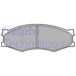 DELPHI Комплект тормозных колодок, дисковый тормоз LP358
