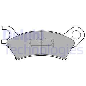 DELPHI Комплект тормозных колодок, дисковый тормоз LP361