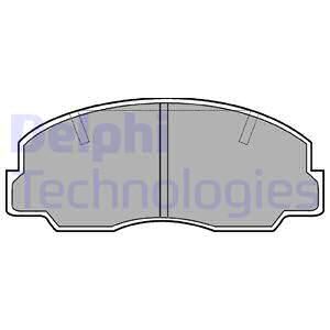 DELPHI Комплект тормозных колодок, дисковый тормоз LP375