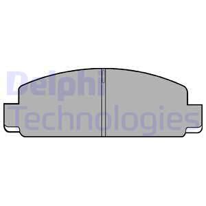 DELPHI Bremžu uzliku kompl., Disku stāvbremze LP410
