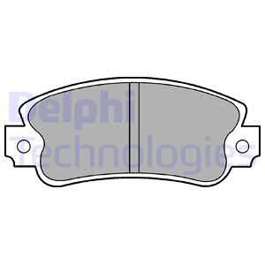 DELPHI Комплект тормозных колодок, дисковый тормоз LP419