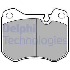 DELPHI Комплект тормозных колодок, дисковый тормоз LP446
