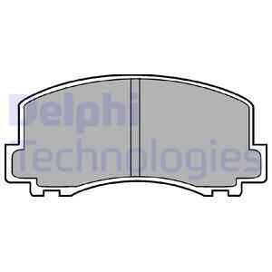 DELPHI Комплект тормозных колодок, дисковый тормоз LP452