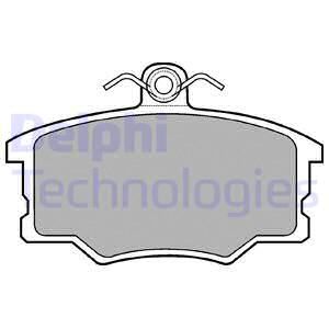 DELPHI Комплект тормозных колодок, дисковый тормоз LP453