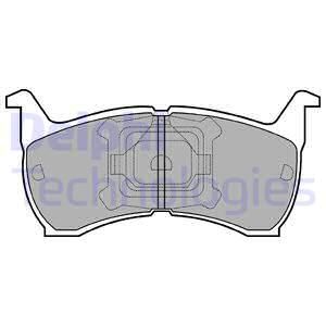 DELPHI Комплект тормозных колодок, дисковый тормоз LP465