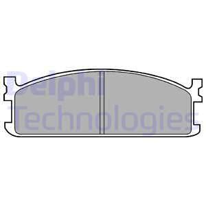 DELPHI Комплект тормозных колодок, дисковый тормоз LP476