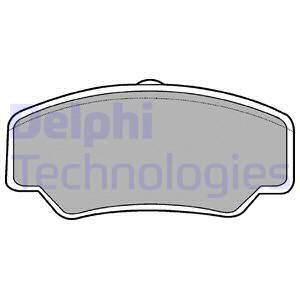 DELPHI Комплект тормозных колодок, дисковый тормоз LP488