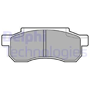 DELPHI Комплект тормозных колодок, дисковый тормоз LP526