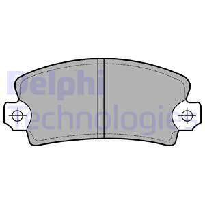 DELPHI Комплект тормозных колодок, дисковый тормоз LP54