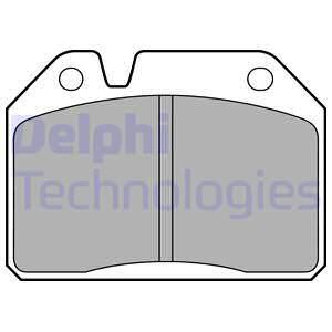 DELPHI Комплект тормозных колодок, дисковый тормоз LP55