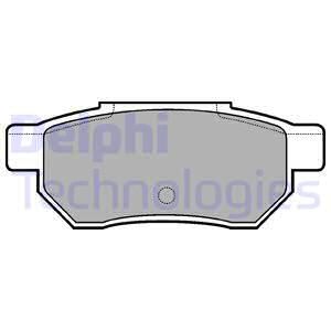 DELPHI Комплект тормозных колодок, дисковый тормоз LP562