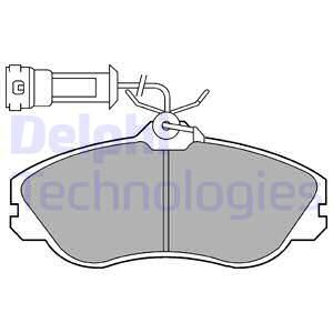 DELPHI Комплект тормозных колодок, дисковый тормоз LP579