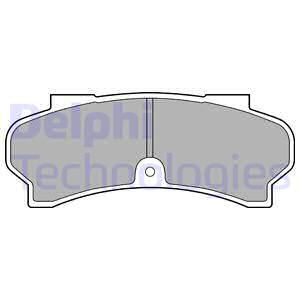 DELPHI Комплект тормозных колодок, дисковый тормоз LP588