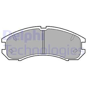 DELPHI Комплект тормозных колодок, дисковый тормоз LP595