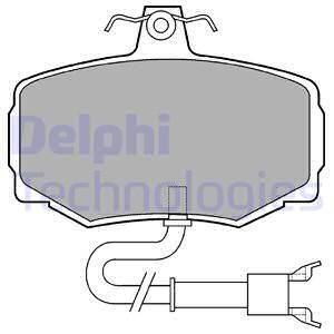DELPHI Комплект тормозных колодок, дисковый тормоз LP600