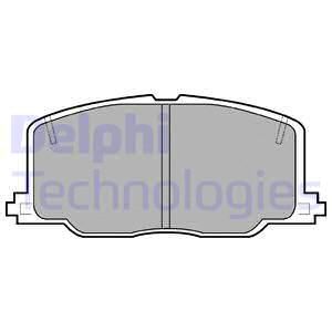 DELPHI Комплект тормозных колодок, дисковый тормоз LP613