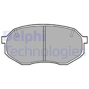 DELPHI Комплект тормозных колодок, дисковый тормоз LP630