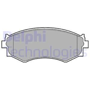 DELPHI Комплект тормозных колодок, дисковый тормоз LP645