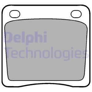 DELPHI Комплект тормозных колодок, дисковый тормоз LP65