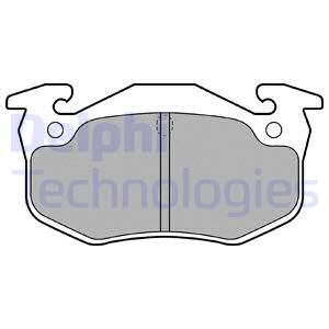 DELPHI Комплект тормозных колодок, дисковый тормоз LP699