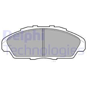 DELPHI Комплект тормозных колодок, дисковый тормоз LP733