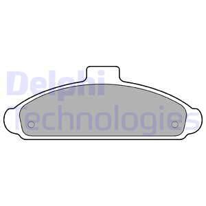 DELPHI Комплект тормозных колодок, дисковый тормоз LP738